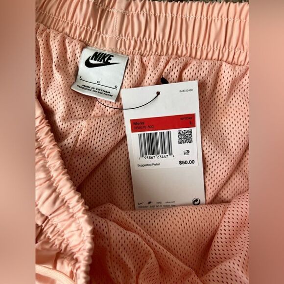 Nike Sportswear Pink Salmon Woven Flow Shorts - Picture 8 of 11
